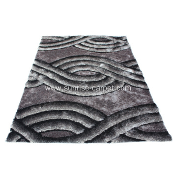 Polyester mix yarn 3D Shaggy Rug